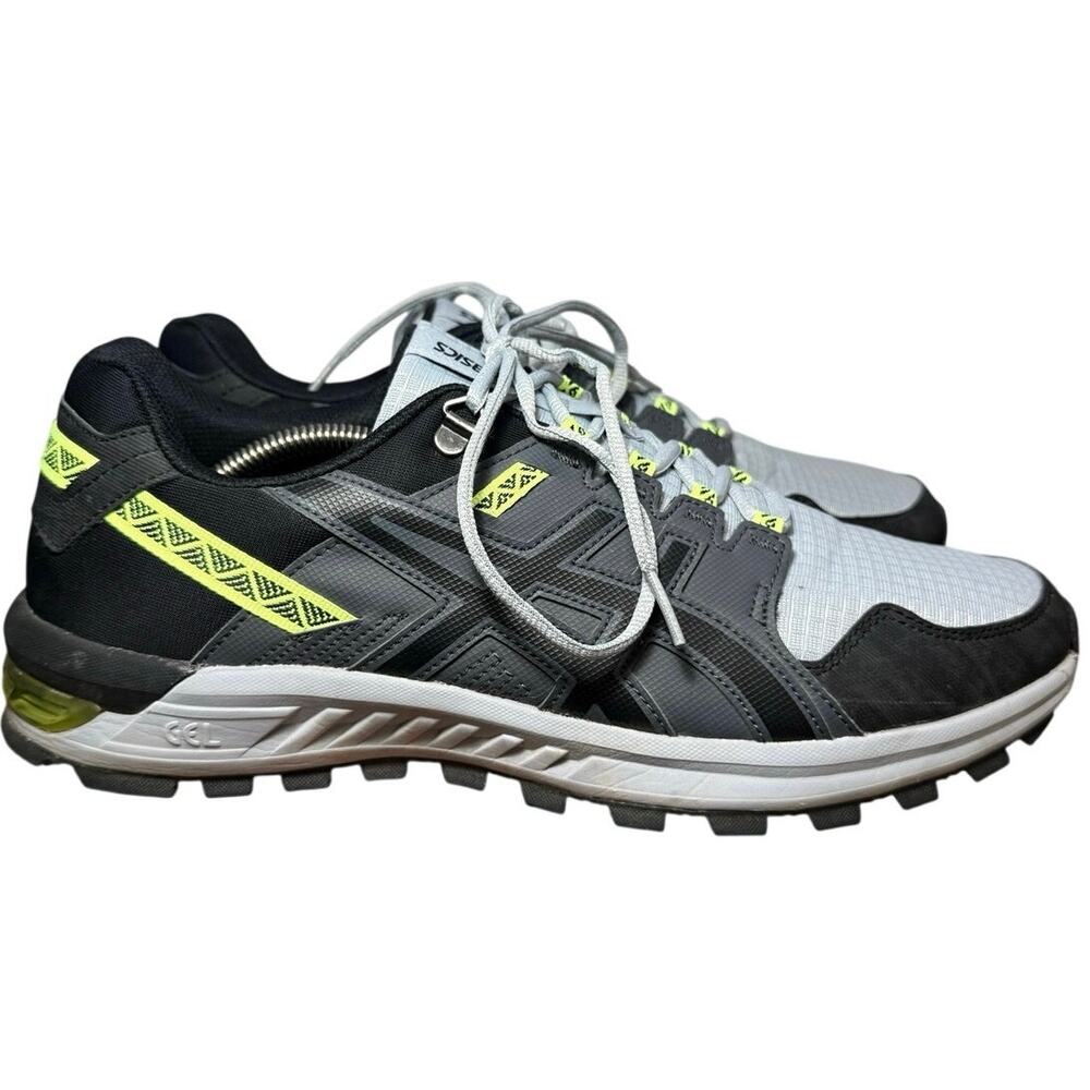 ASICS Gel Citrek Mens 11.5 Piedmont Grey Black Safety Yellow 1021A221-021